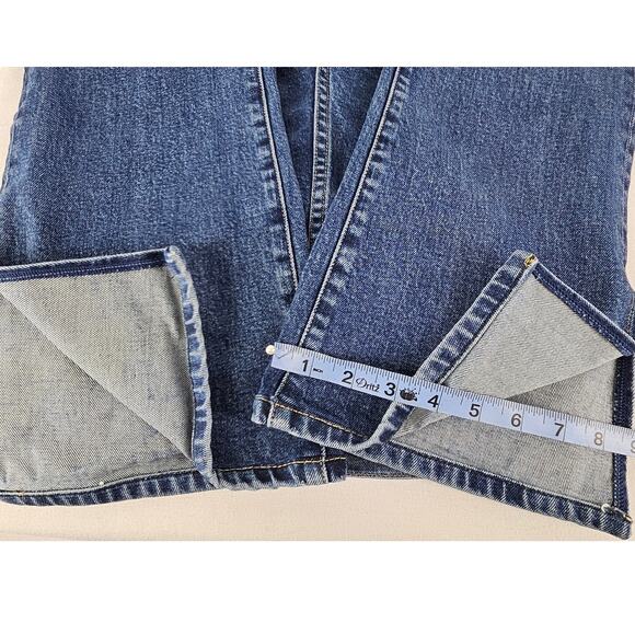 LE JEAN BY CHARLIE GAY WOMEN'S STELLA FLARE HI-RISE BLUE WASH JEAN PANT SIZE 26 - Picture 13 of 13